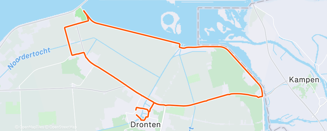 Map of the activity, Afternoon Ride