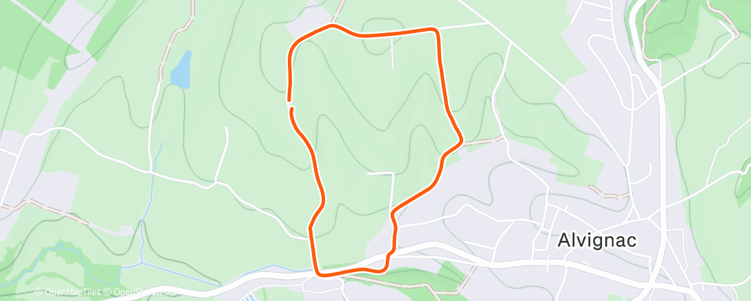 Map of the activity, Marche dans l'après-midi