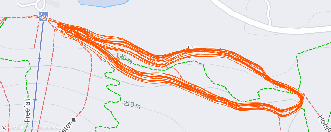 Map of the activity, Wolfeboro Snowmaking Loop