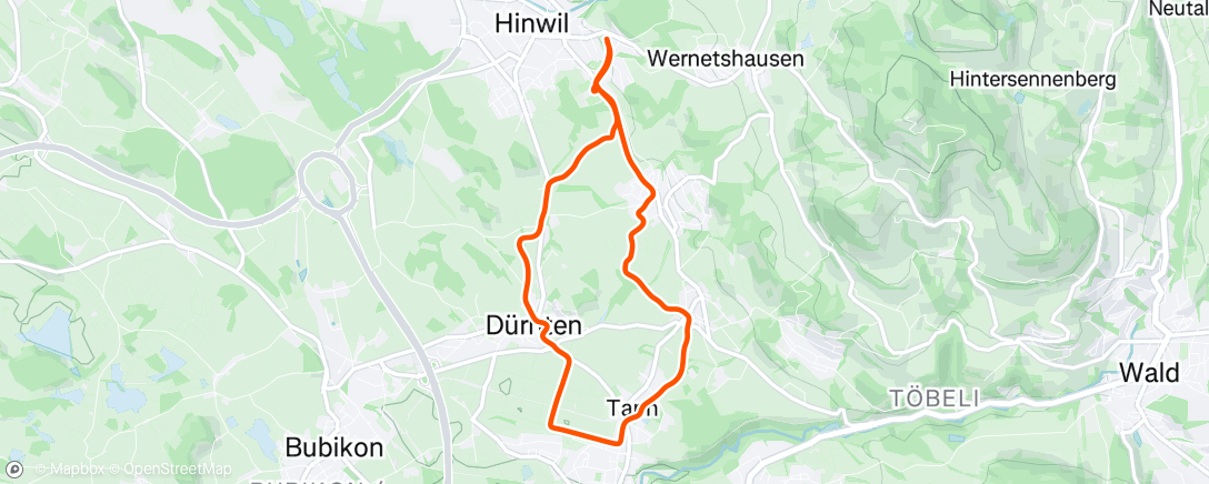 Map of the activity, Abendlauf