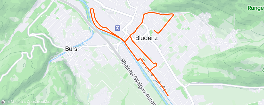 Map of the activity, Bludenz läuft 😀