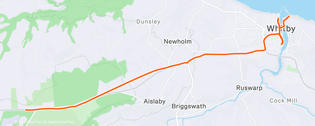 Map of the activity, Whitby stroll