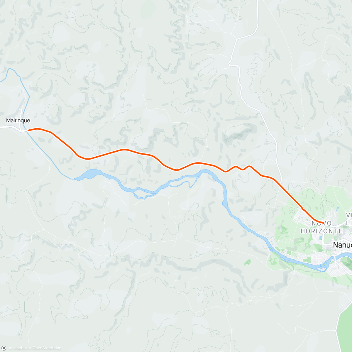 Map of the activity, BATE VOLTA MAYRINK