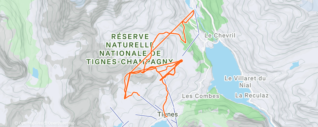 Карта физической активности (Morning Alpine Ski)