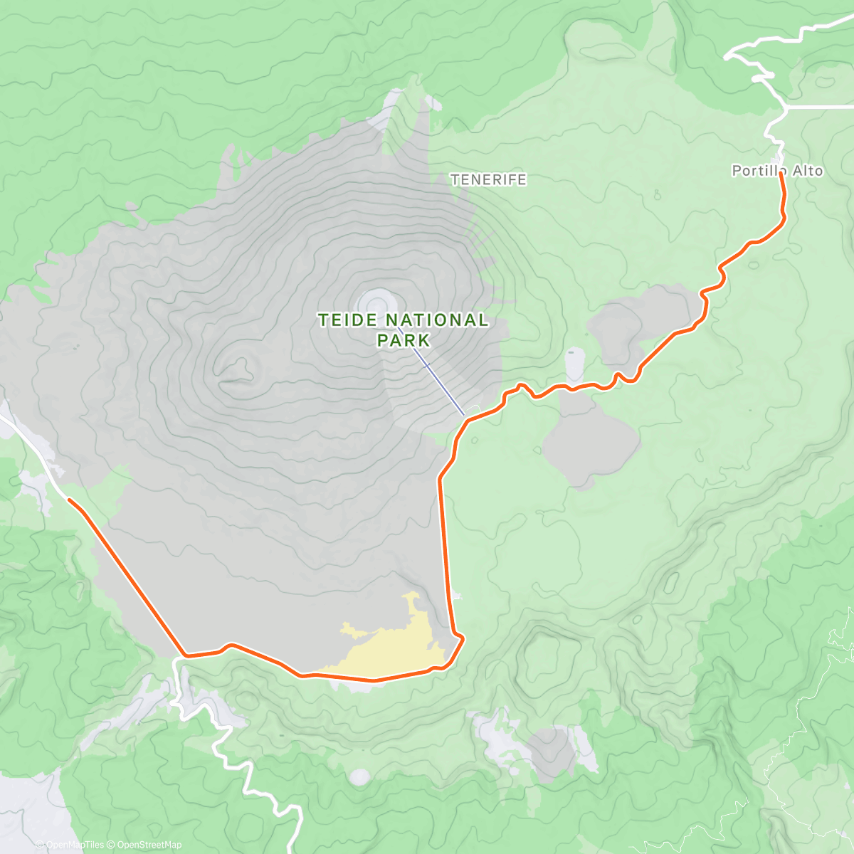 Mappa dell'attività ROUVY - Pico del Teide | Tenerife