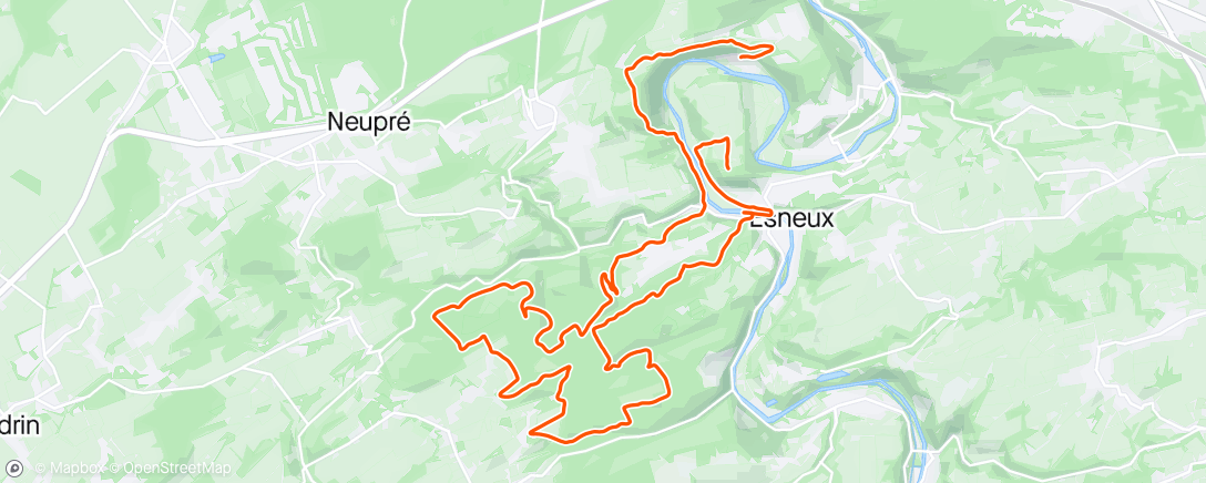 Map of the activity, Morning Hike
