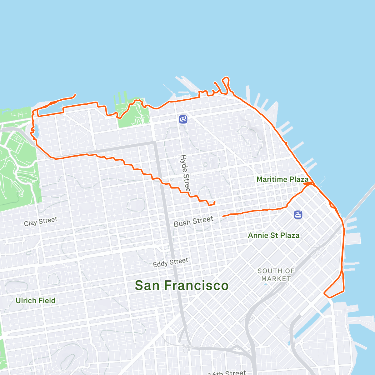 Map of the activity, Runna365