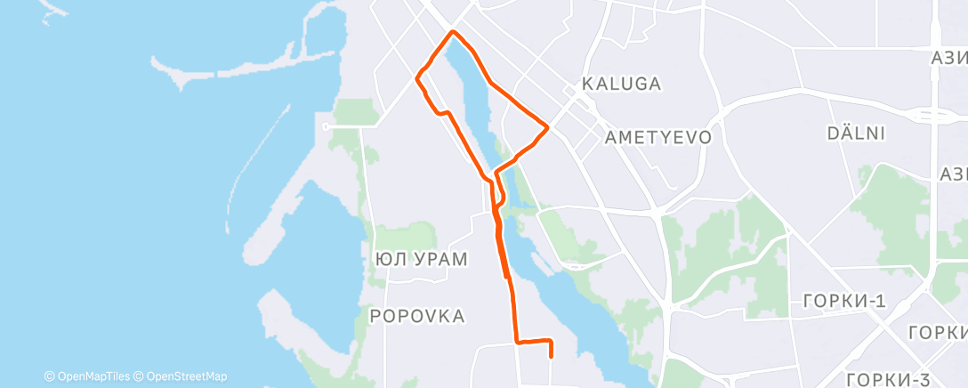 Карта физической активности (Morning Run)