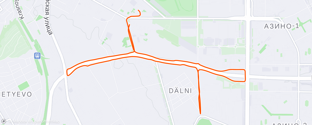 Map of the activity, Утренний забег