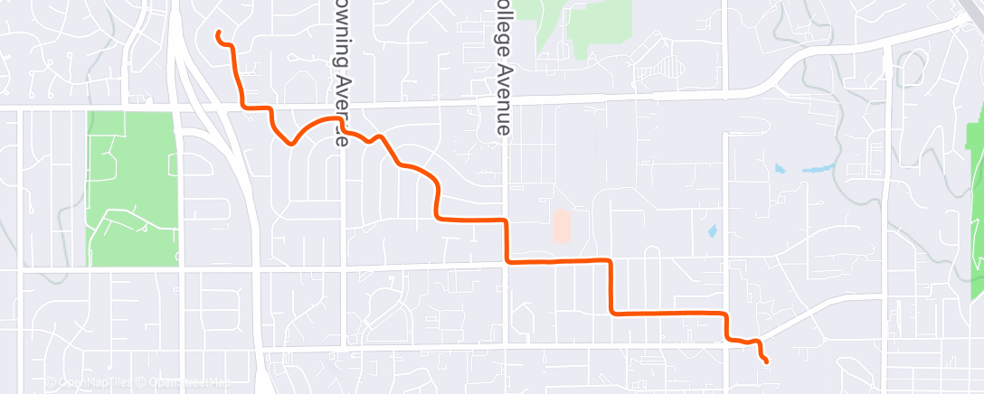 Map of the activity, 2025-12-27-Sat-4km-PedalTest01