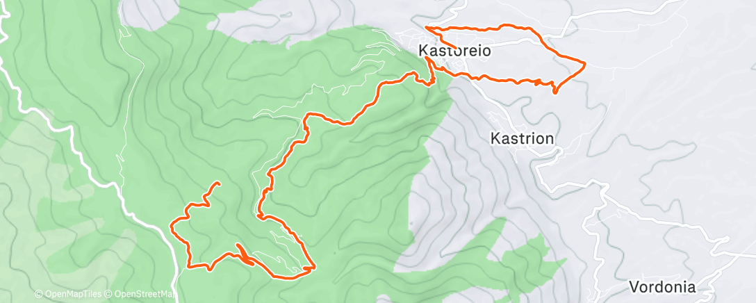 Map of the activity, Καστόρειο 2025