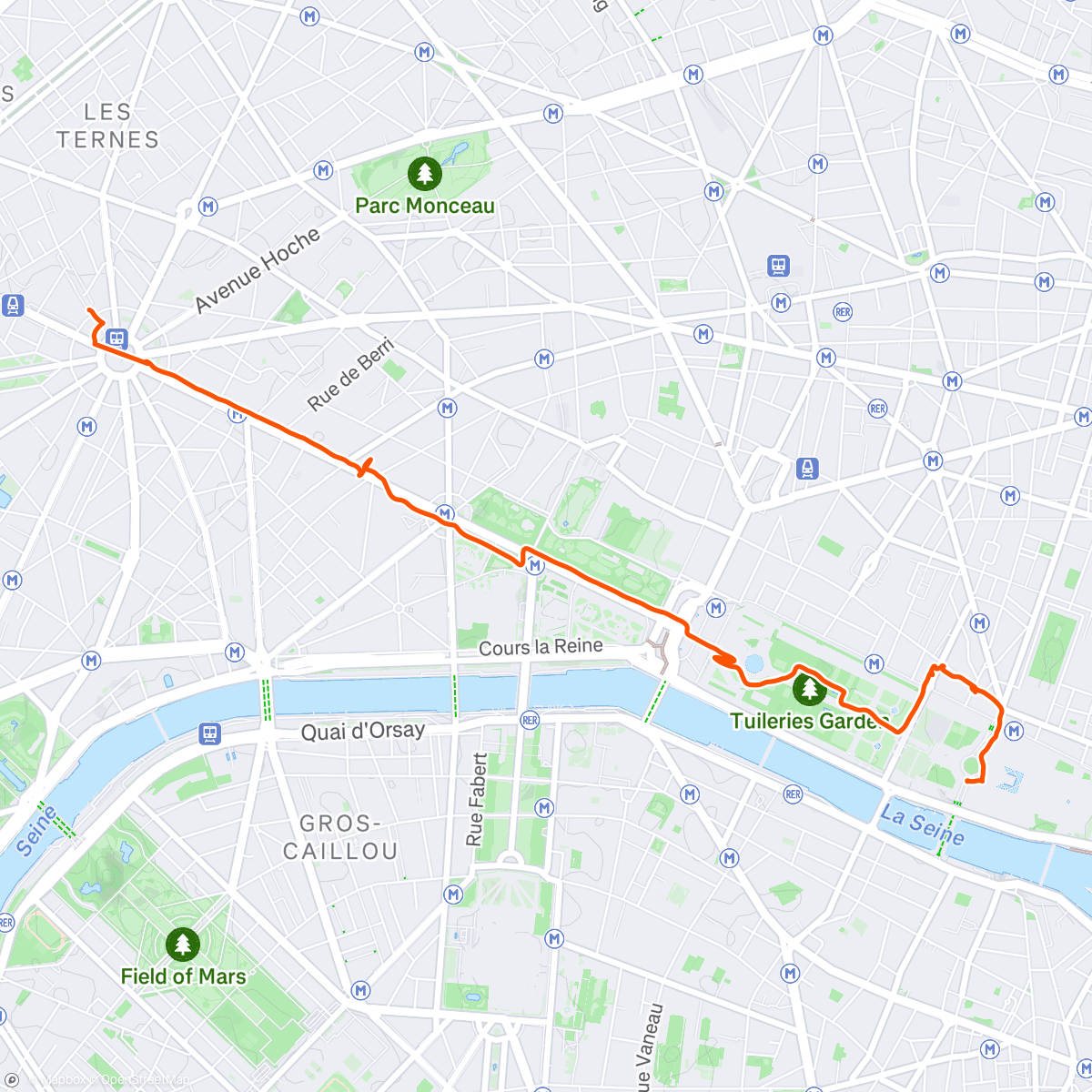 Map of the activity, Afternoon Walk 🇫🇷 ⚜️