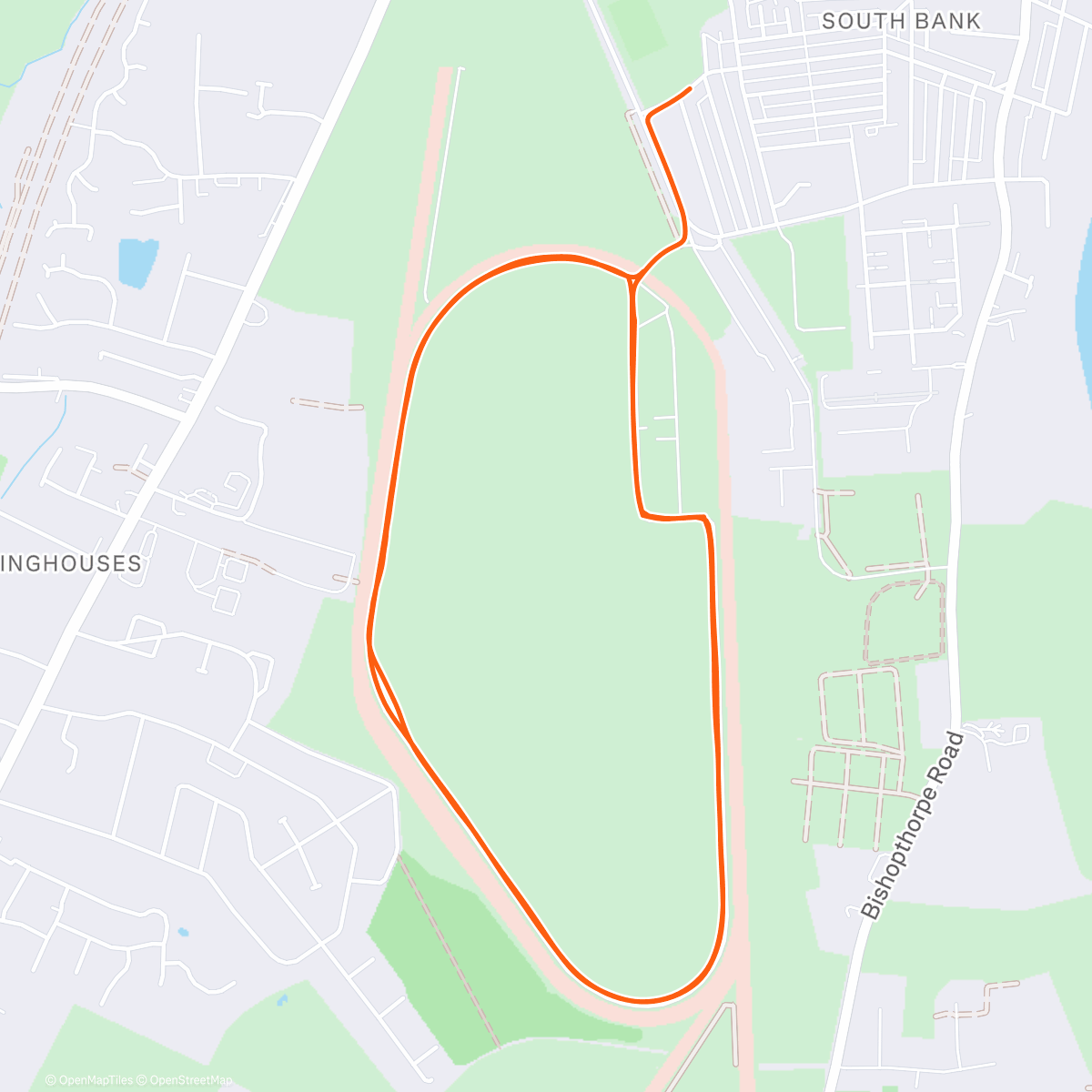 Map of the activity, York parkrun