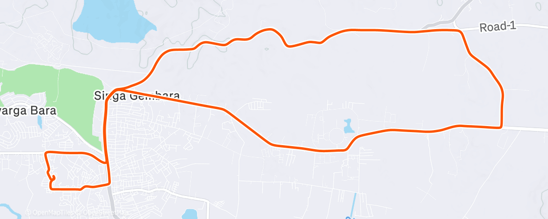 Map of the activity, Afternoon Ride