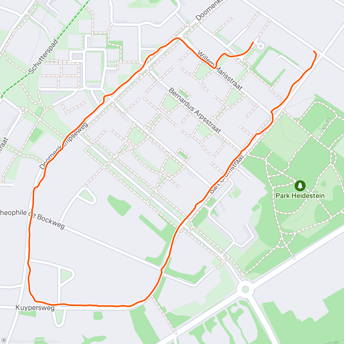Map of the activity, Restday potty