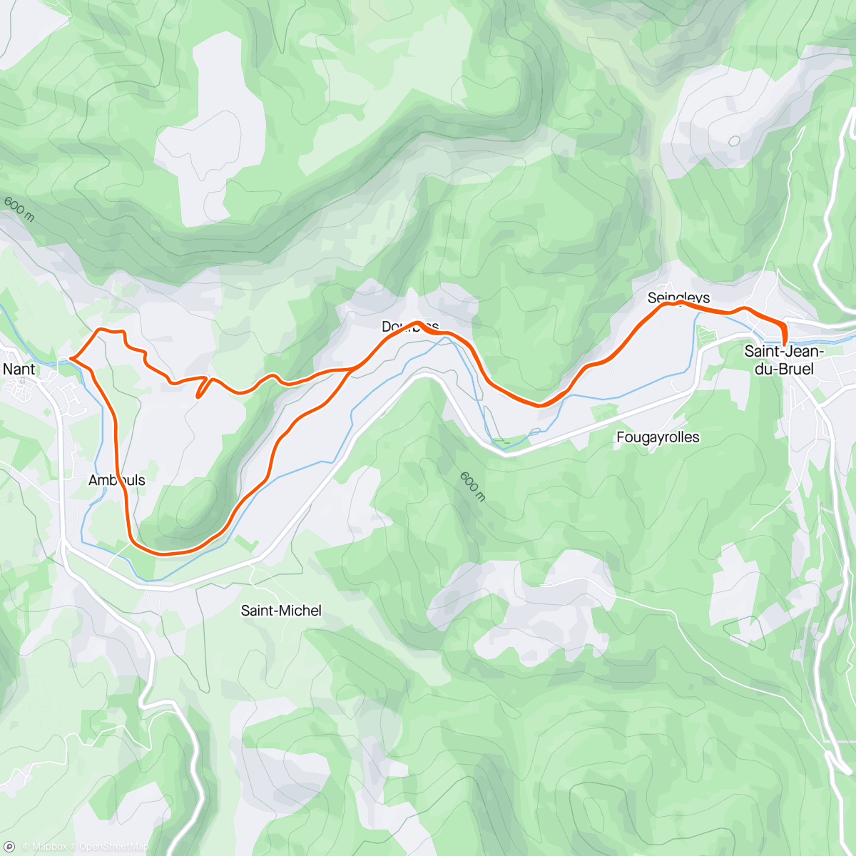 Map of the activity, Cazic nant