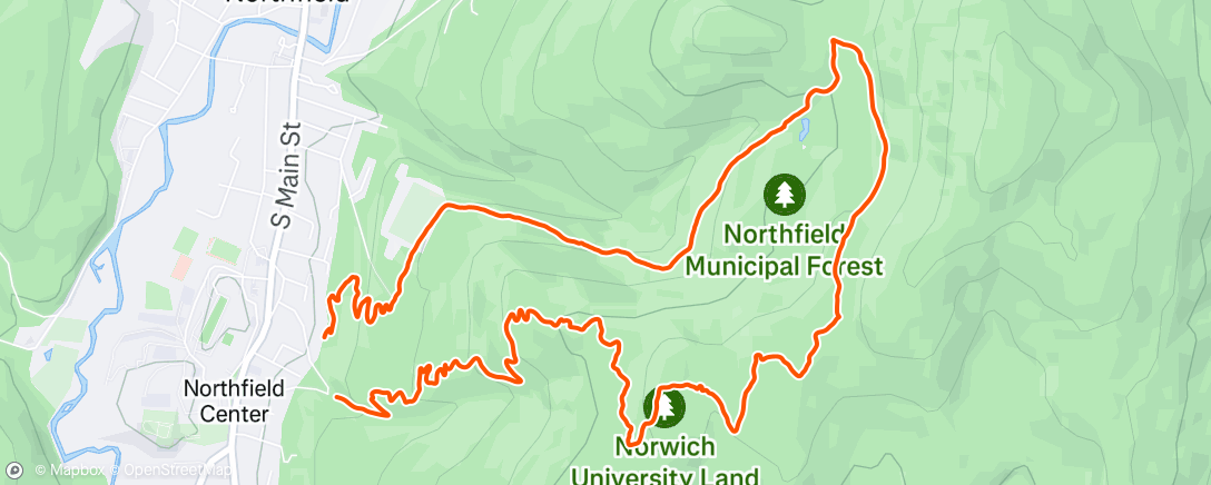 Map of the activity, Morning Mountain Bike Ride