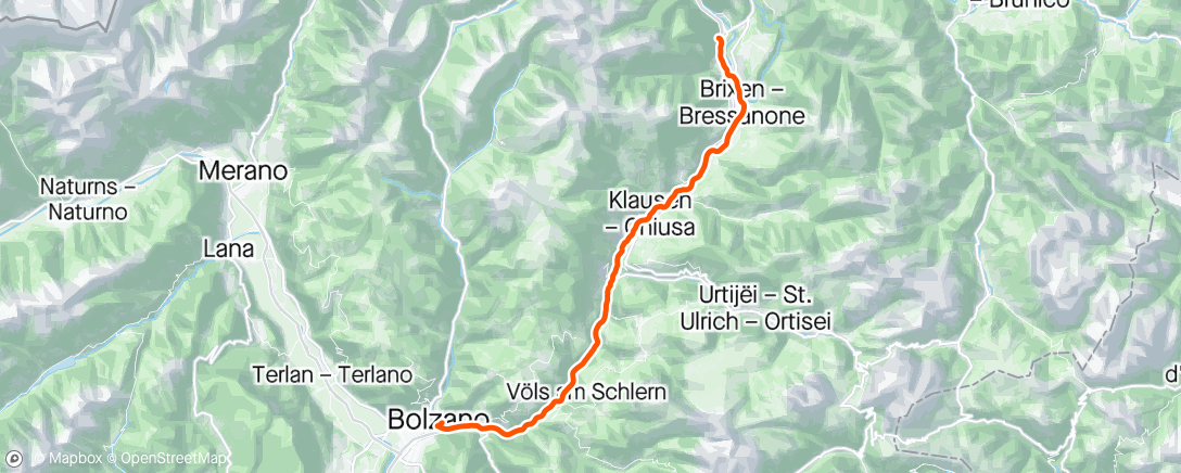 Map of the activity, Tag 4 - Brixen > Bozen - Abbruch, ich kann nicht mehr 🥵