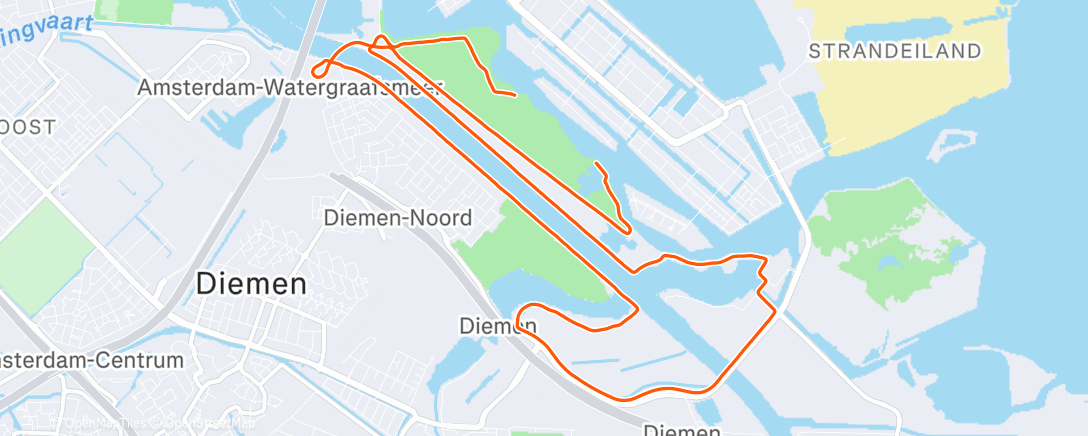 Map of the activity, Progression Run