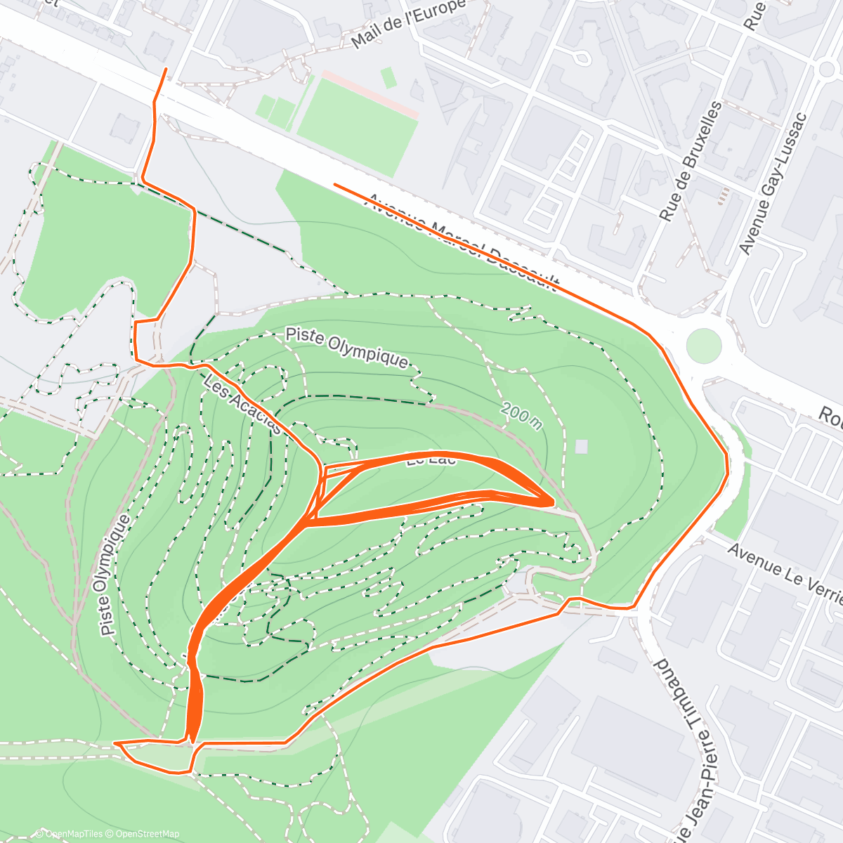 Map of the activity, On continue de travailler le dénivelé 📈📉