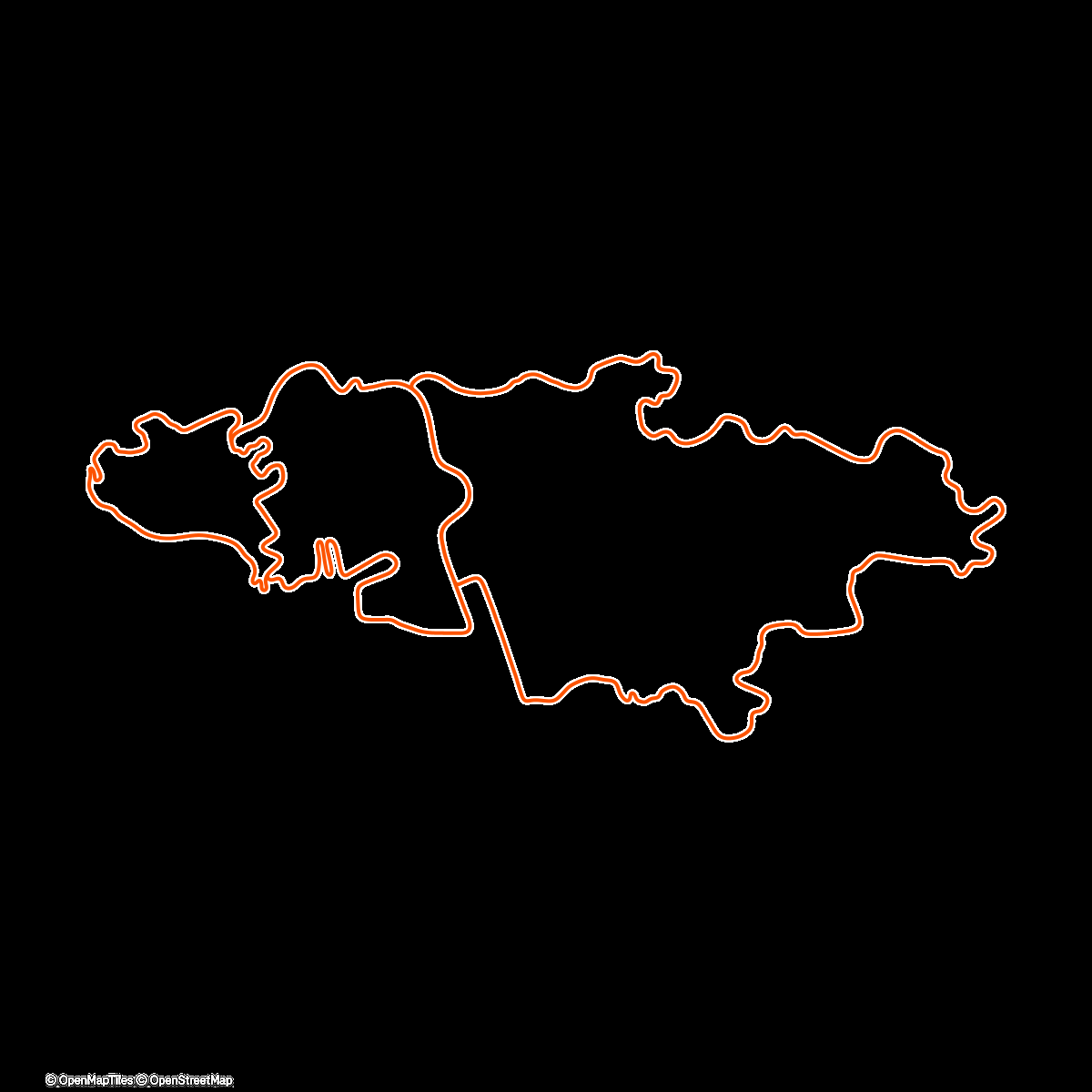 Map of the activity, Zwift - Group Ride: Rapha Festive 500 with Maria @ 2.2 W/KG on Triple Flat Loops in Watopia