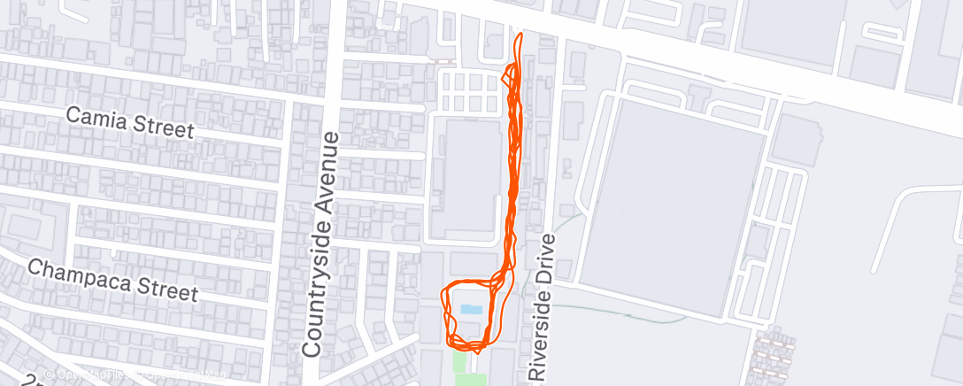 Map of the activity, Morning Run