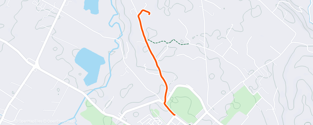 Map of the activity, Morning Walk