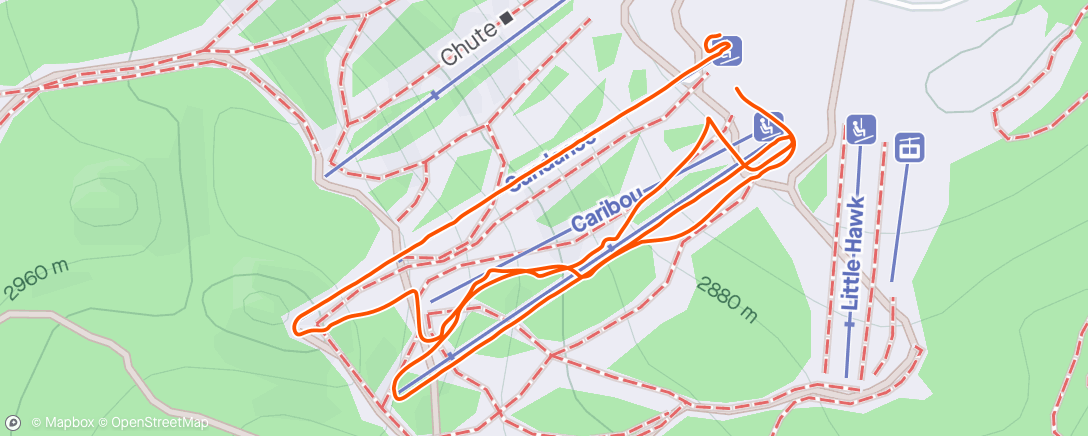 Map of the activity, Day 20 - 2 laps of Eldo