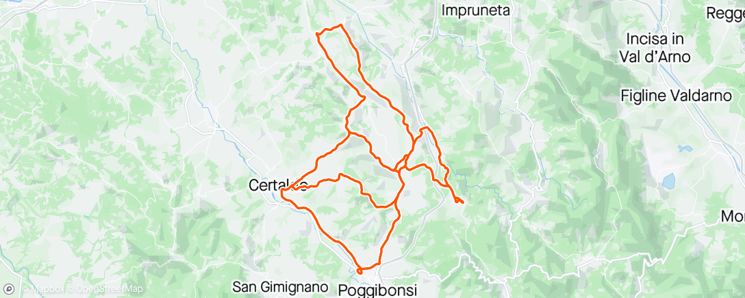 Mappa dell'attività Trofeo Matteotti