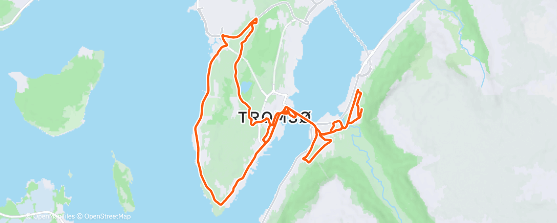 Map of the activity, Morning Run