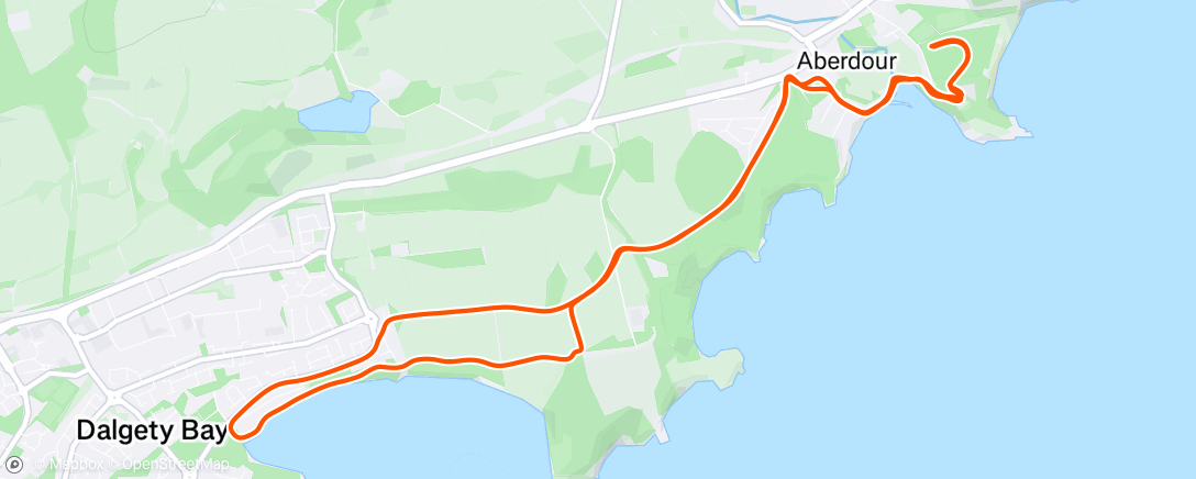 Map of the activity, Donkey Brae 2025