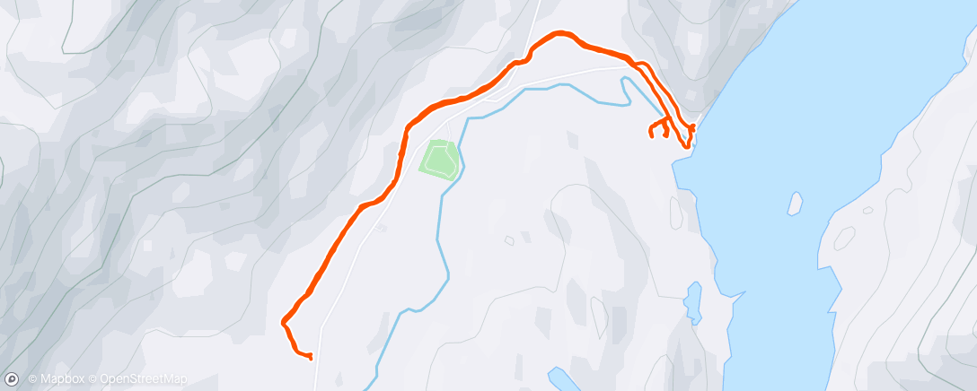 Map of the activity, Morning Hike