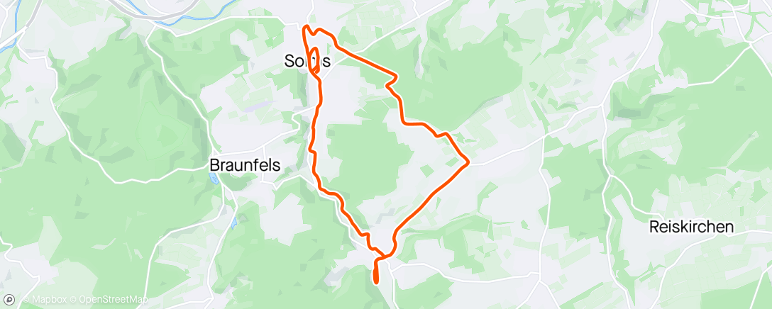 Map of the activity, Solms Rundfahrt
