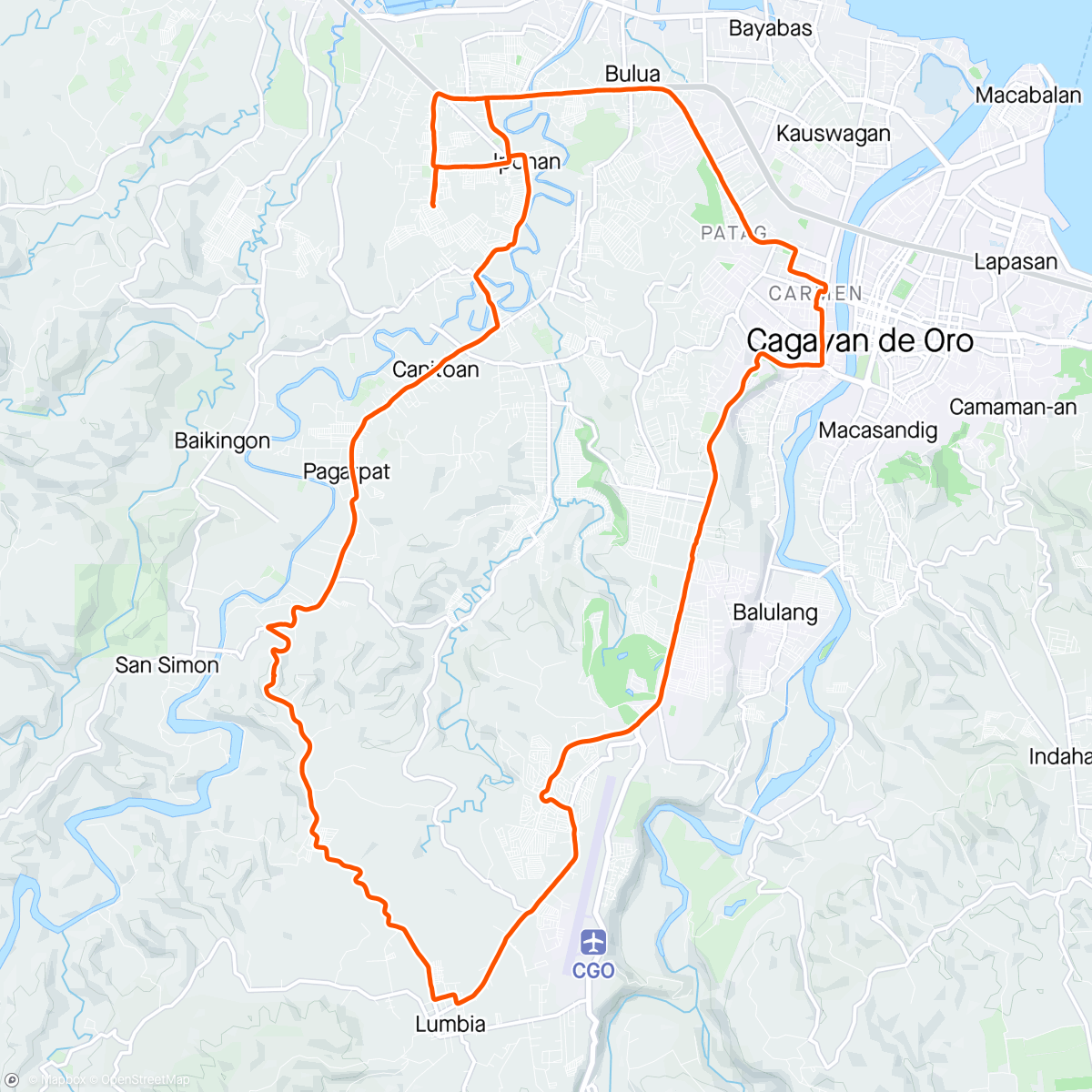 Map of the activity, Sikwate Ride 🚴‍♀️🚴‍♀️