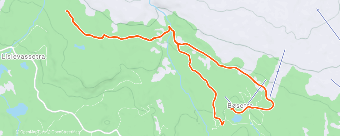 Карта физической активности (Lunch Nordic Ski)