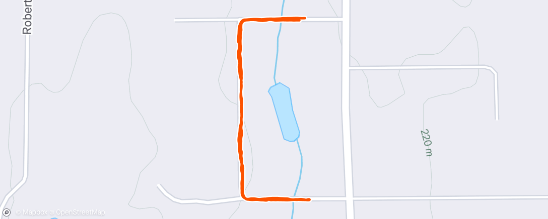 Map of the activity, Morning Walk
