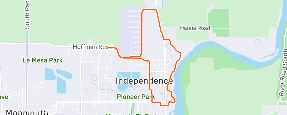 Карта физической активности (Morning Run)