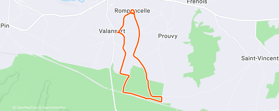 Map of the activity, Randonnée dans l'après-midi