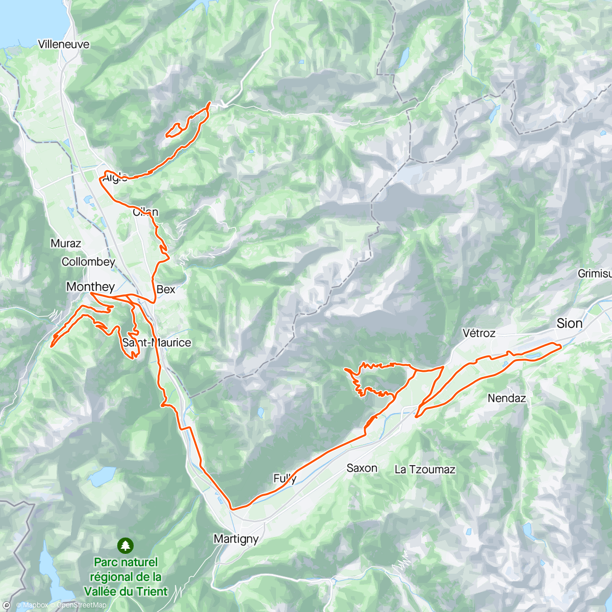 Map of the activity, 🇨🇭Romandie Stage5 🥵🏔️🏔️🏔️