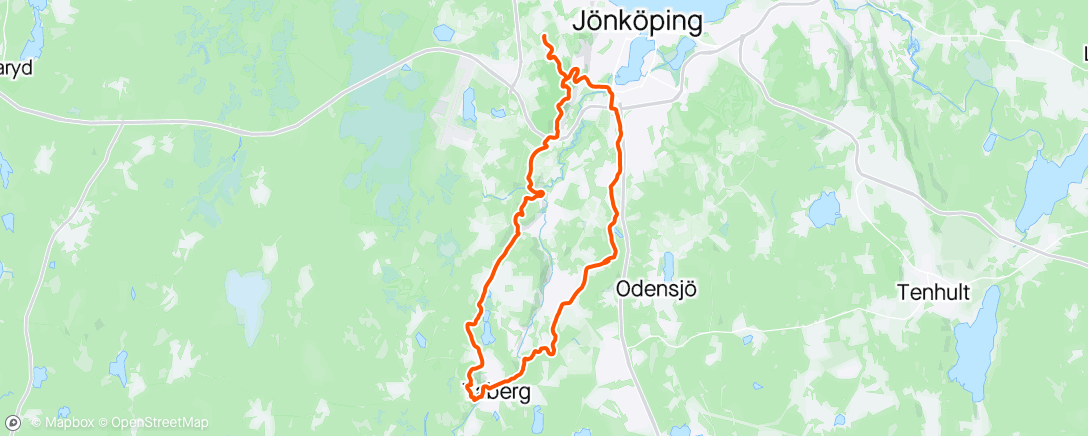 Carte de l'activité Evening Mountain Bike Ride