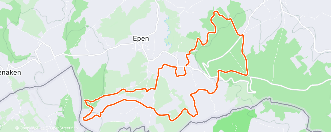 Карта физической активности (Middagsessie trailrunning)