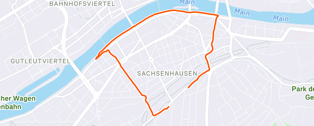 Карта физической активности (Frankfurt am Main - Aktive Erholung)