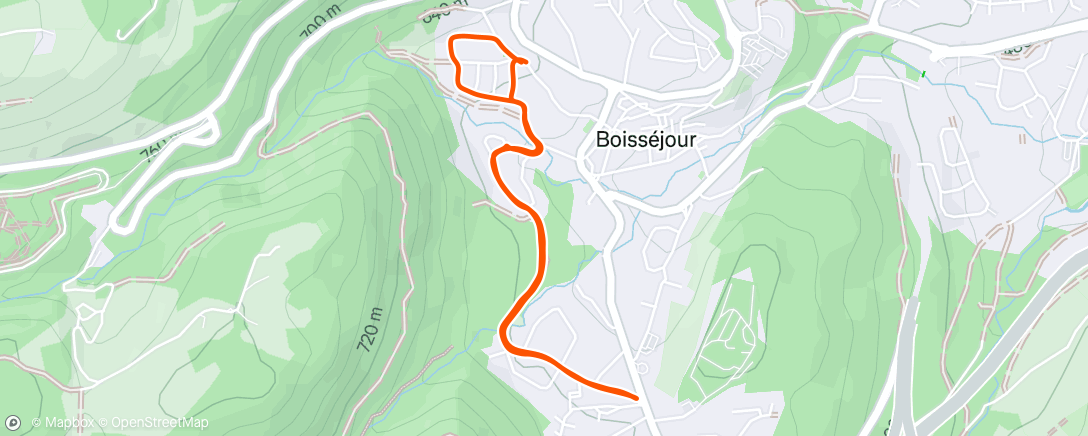 Map of the activity, Randonnée dans l'après-midi