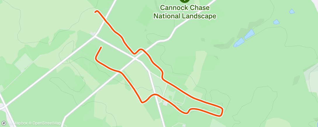 Map of the activity, Evening Run
