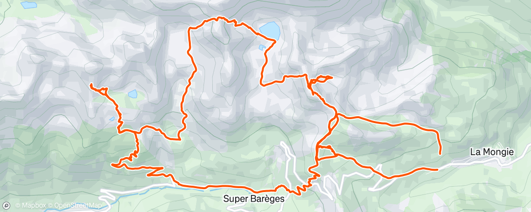 Peta aktivitas, Morning Backcountry Ski