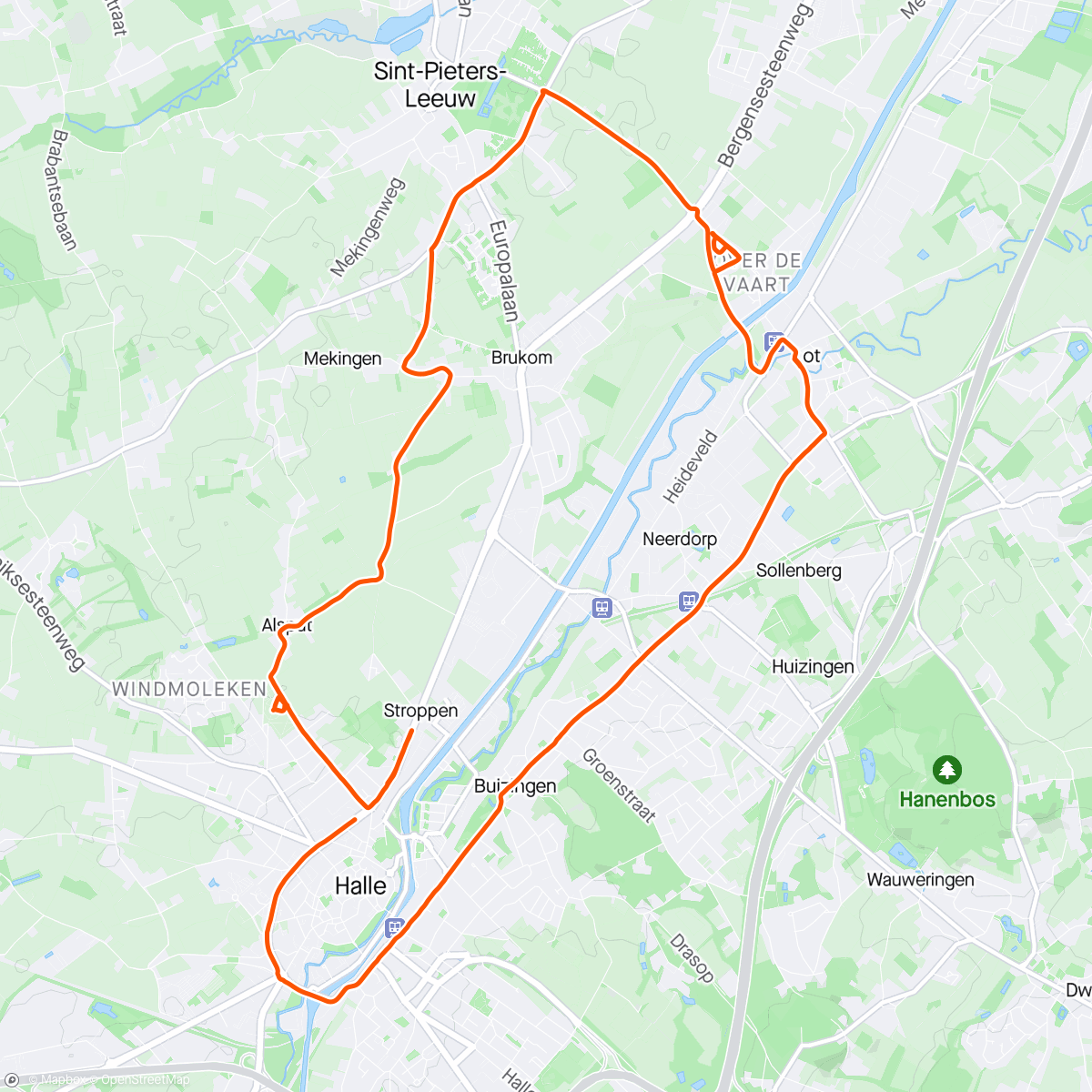 Map of the activity, Super rainy ride - some mud, some cobbles, some headwind… loved it.