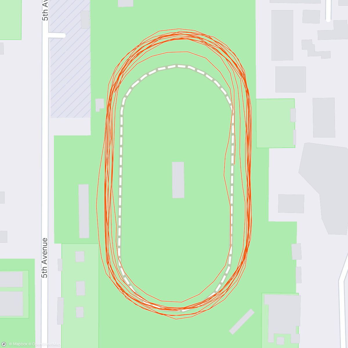 Map of the activity, Nike Run Club: 5K Finish Lines