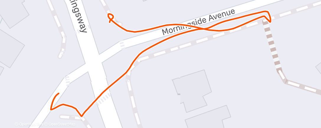 Map of the activity, Morning Walk