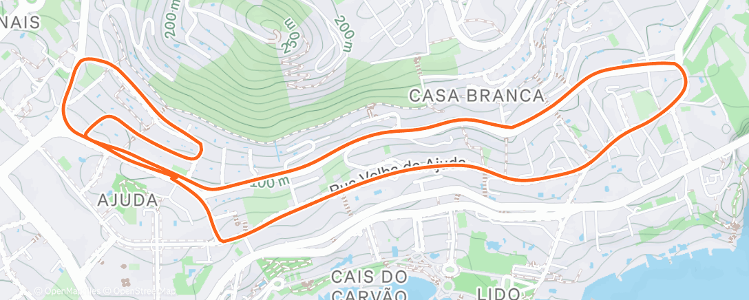 Map of the activity, XII Grande Prémio Arca D'Ajuda