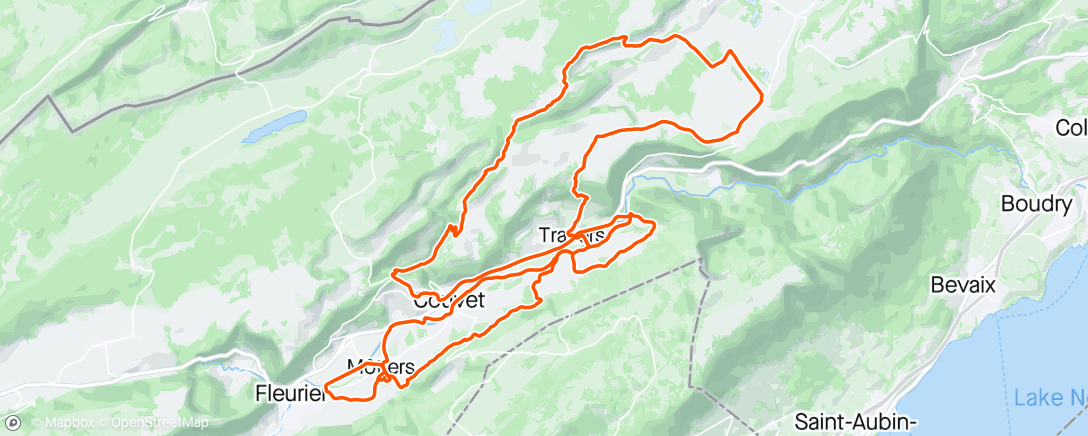 Map of the activity, La Valonniere
